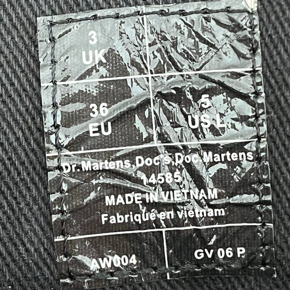 Dr. Martens Vegan 1460 8-Eye Cherry Red Oxford Rub Off Boots - Women's US5 - Picture 9 of 9